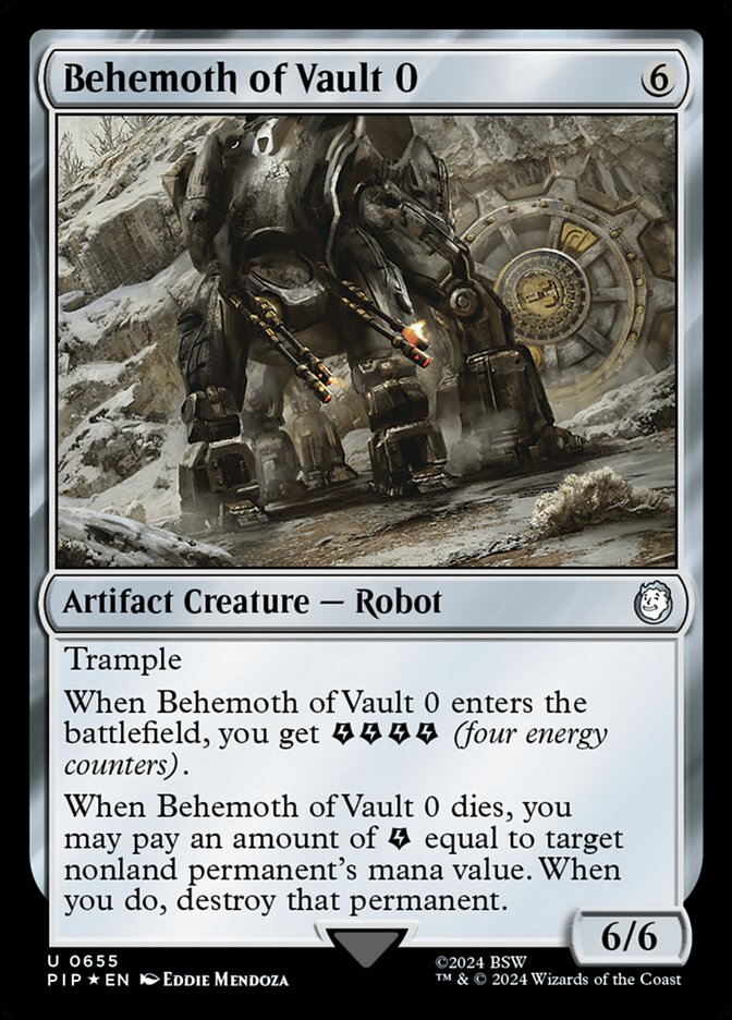 Behemoth of Vault 0 card front