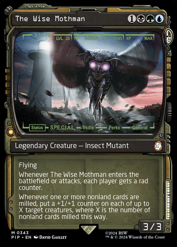 The Wise Mothman card front