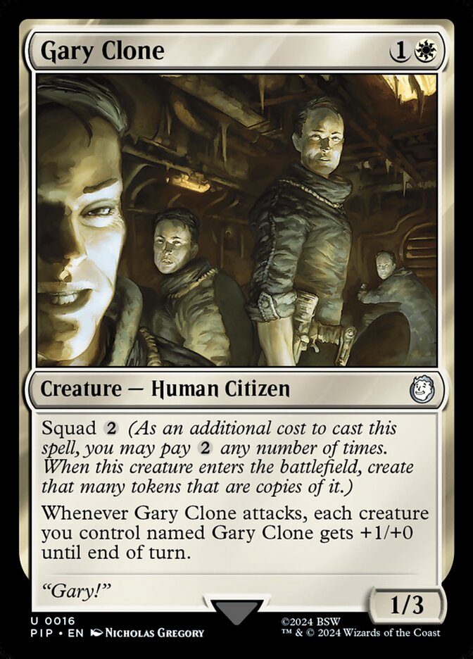 Gary Clone card front