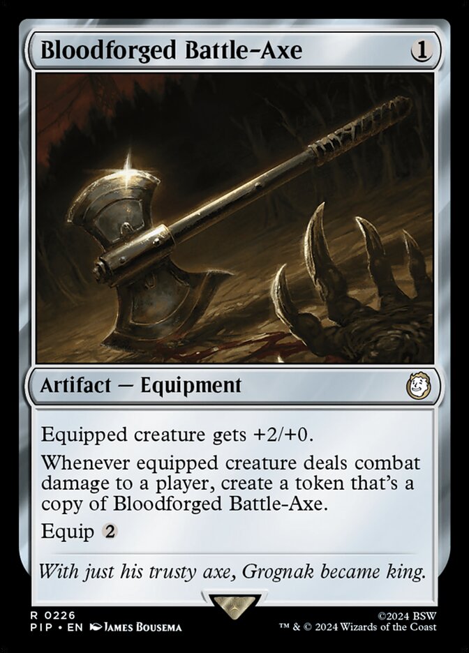 Bloodforged Battle-Axe card front