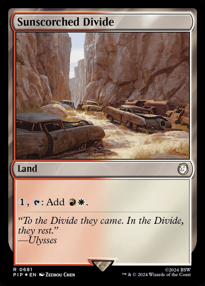 Sunscorched Divide card front
