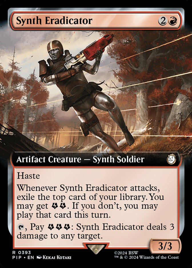 Synth Eradicator card front