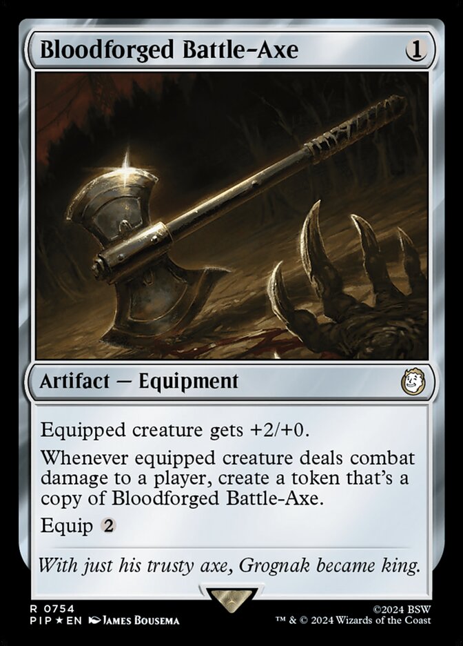 Bloodforged Battle-Axe card front