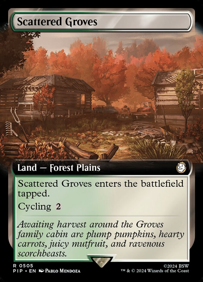 Scattered Groves card front