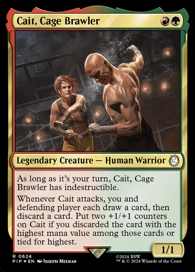 Cait, Cage Brawler card front