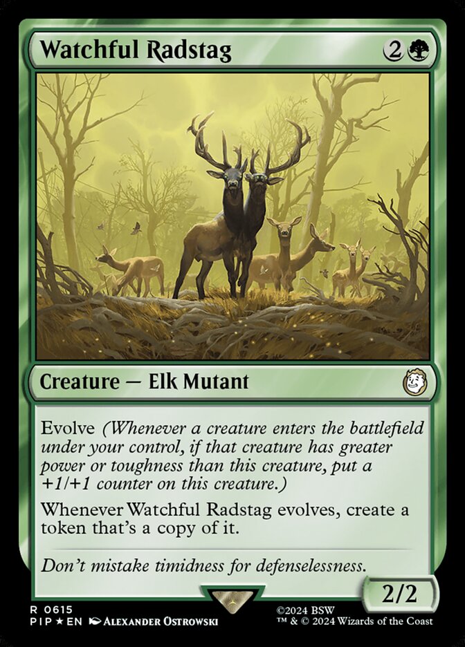 Watchful Radstag card front