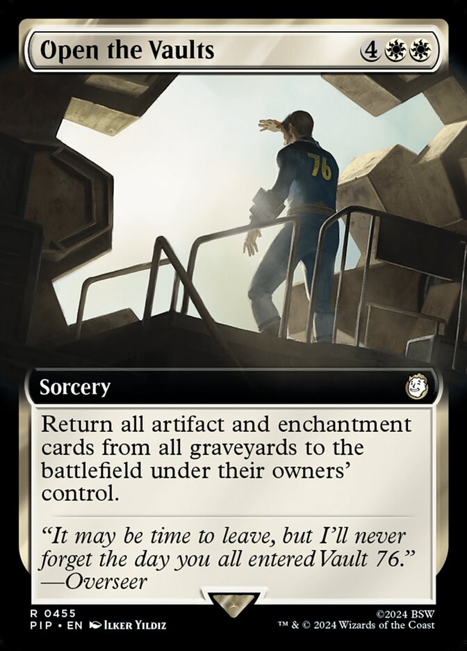 Open the Vaults card front