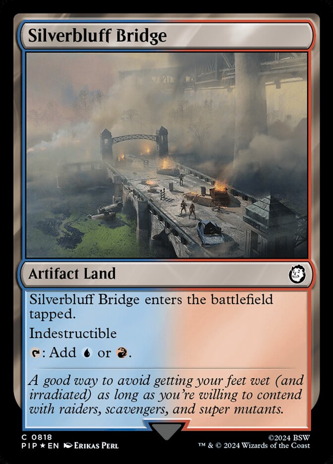 Silverbluff Bridge card front