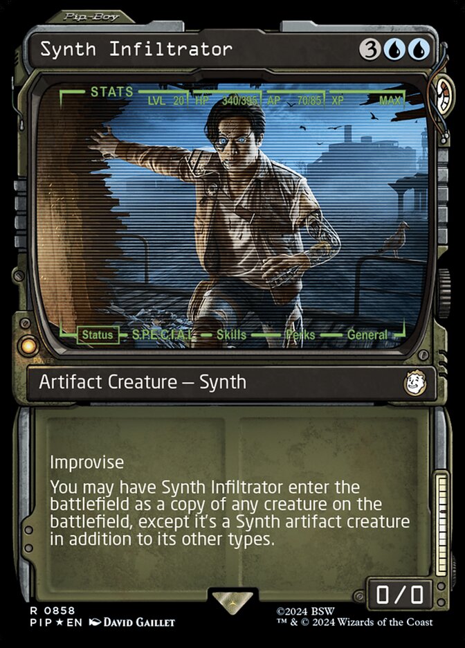 Synth Infiltrator card front