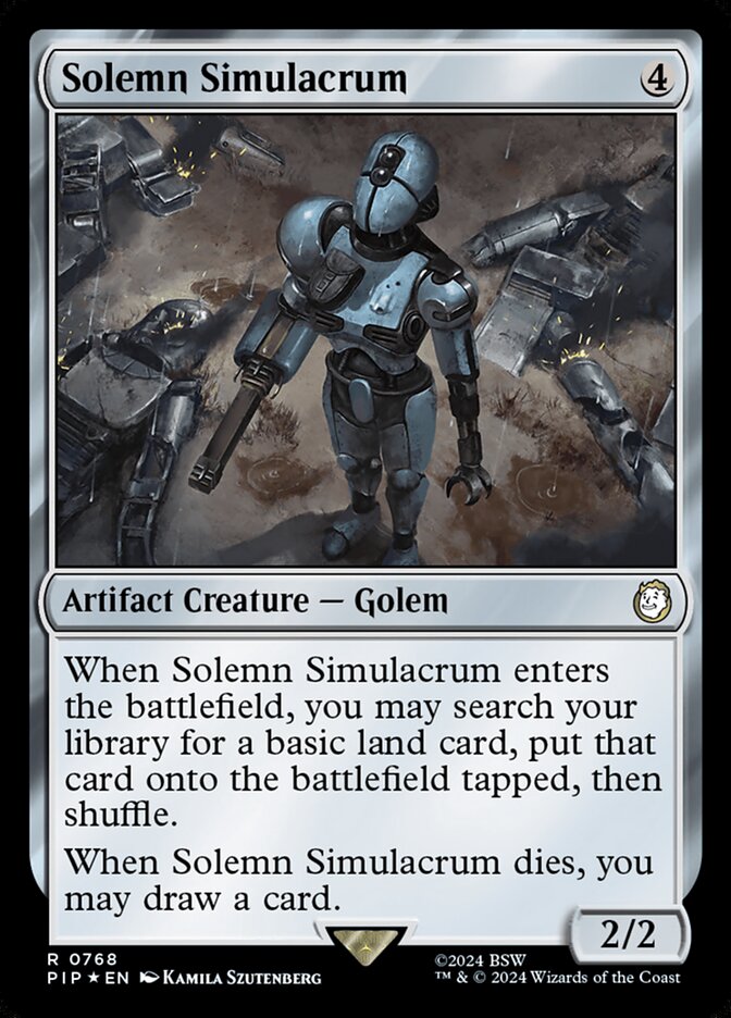 Solemn Simulacrum card front
