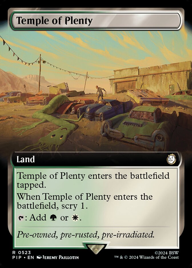 Temple of Plenty card front