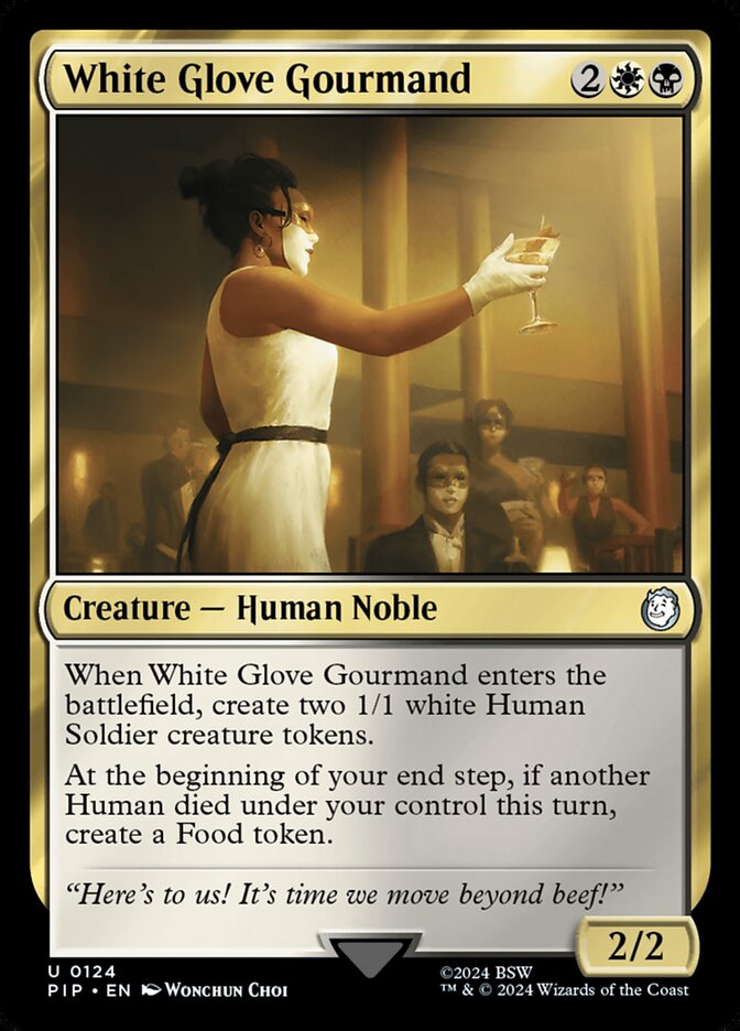 White Glove Gourmand card front