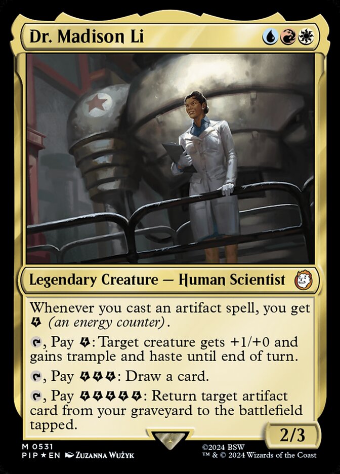 Dr. Madison Li card front