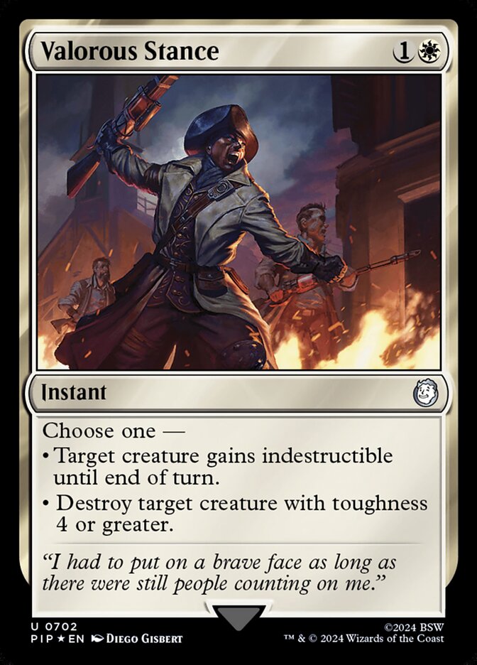 Valorous Stance card front
