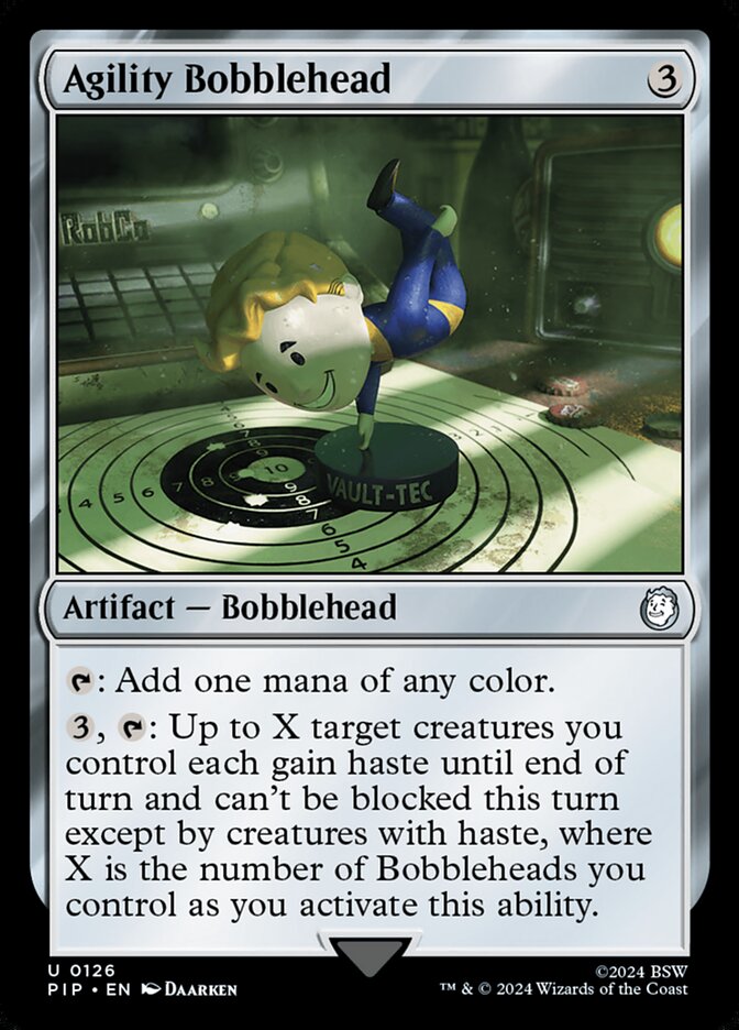 Agility Bobblehead card front