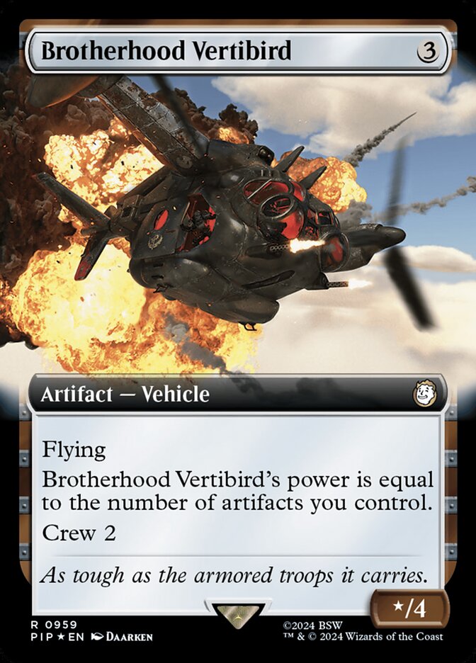 Brotherhood Vertibird card front