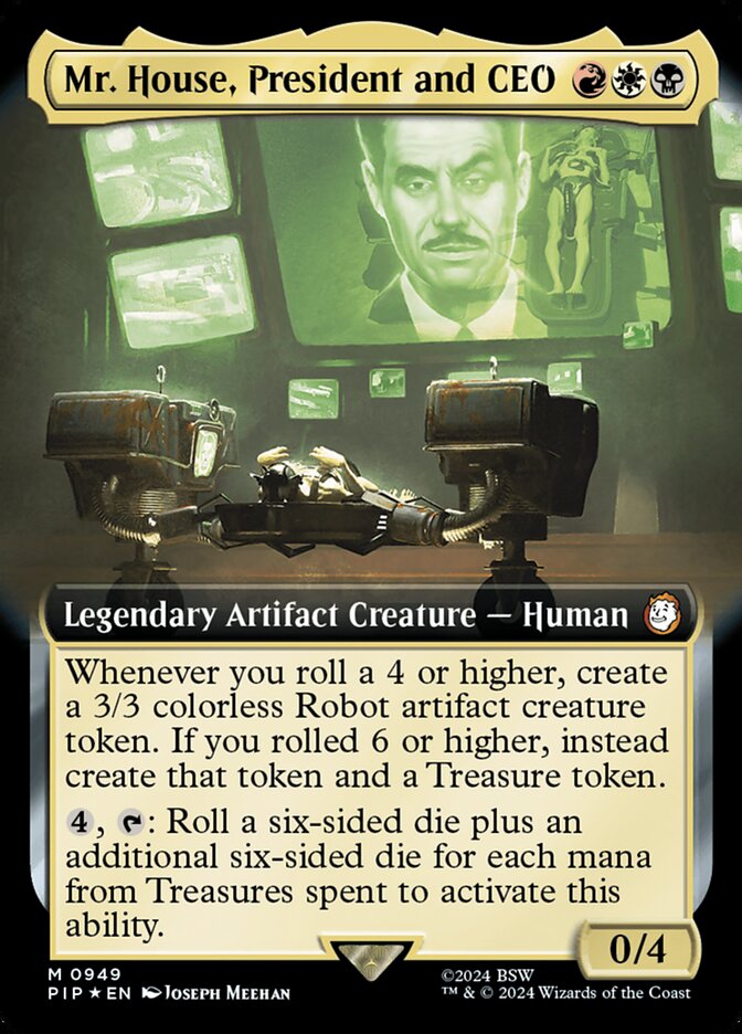 Mr. House, President and CEO card front