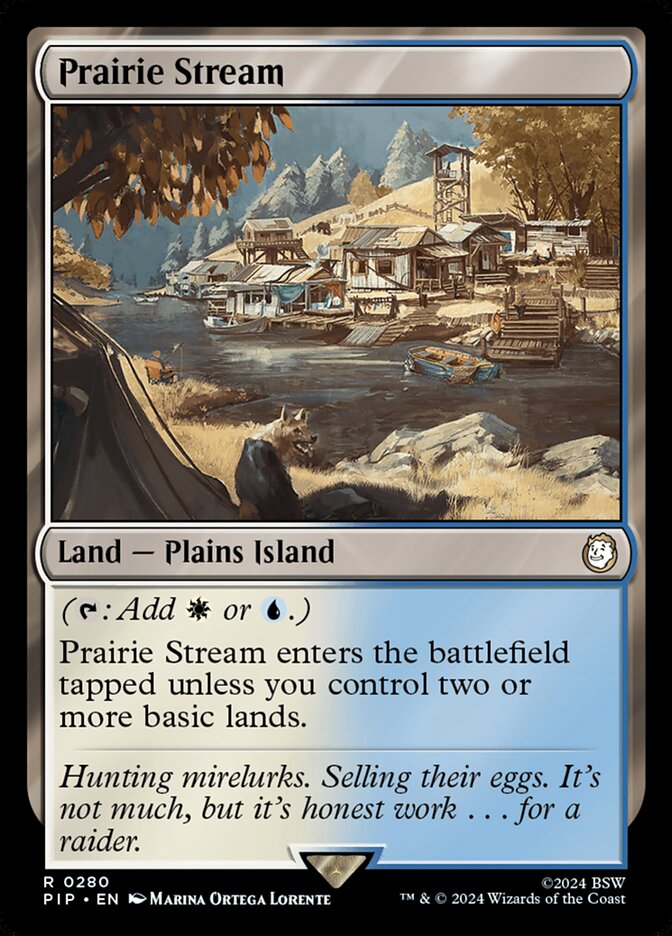 Prairie Stream card front