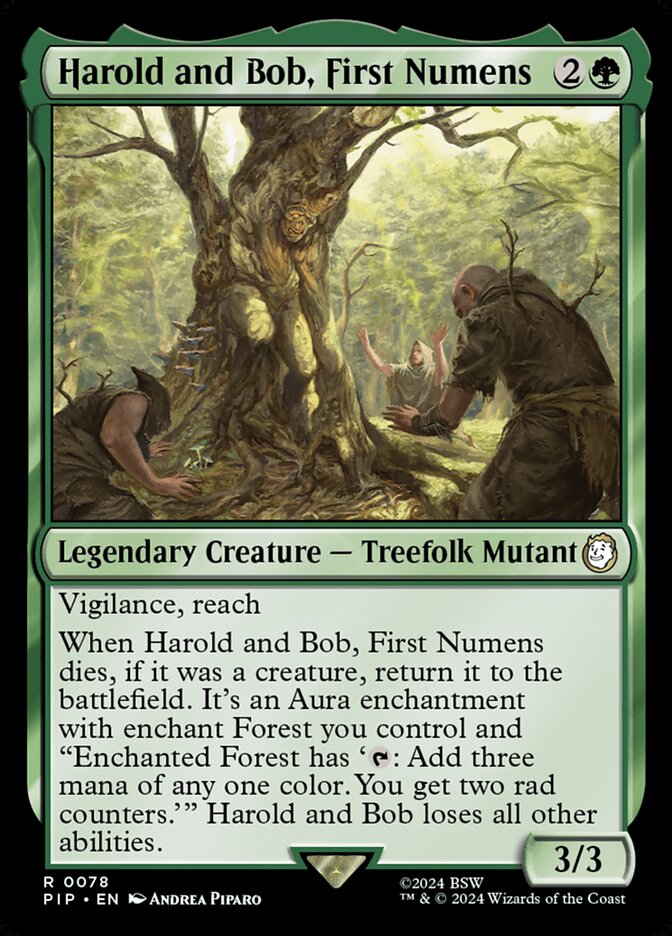 Harold and Bob, First Numens card front