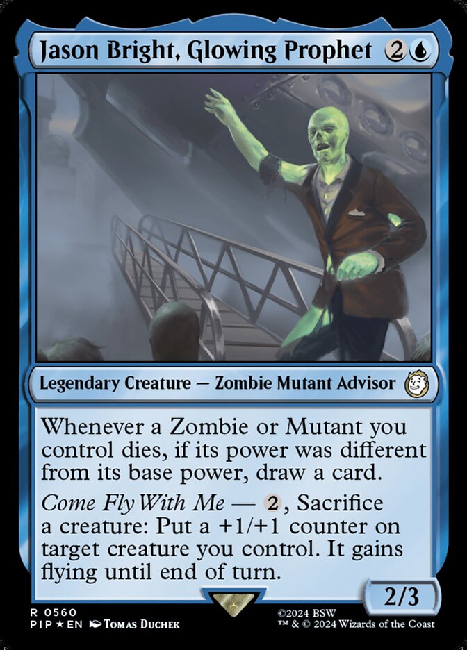 Jason Bright, Glowing Prophet card front