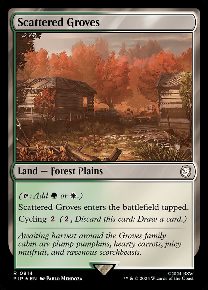 Scattered Groves card front