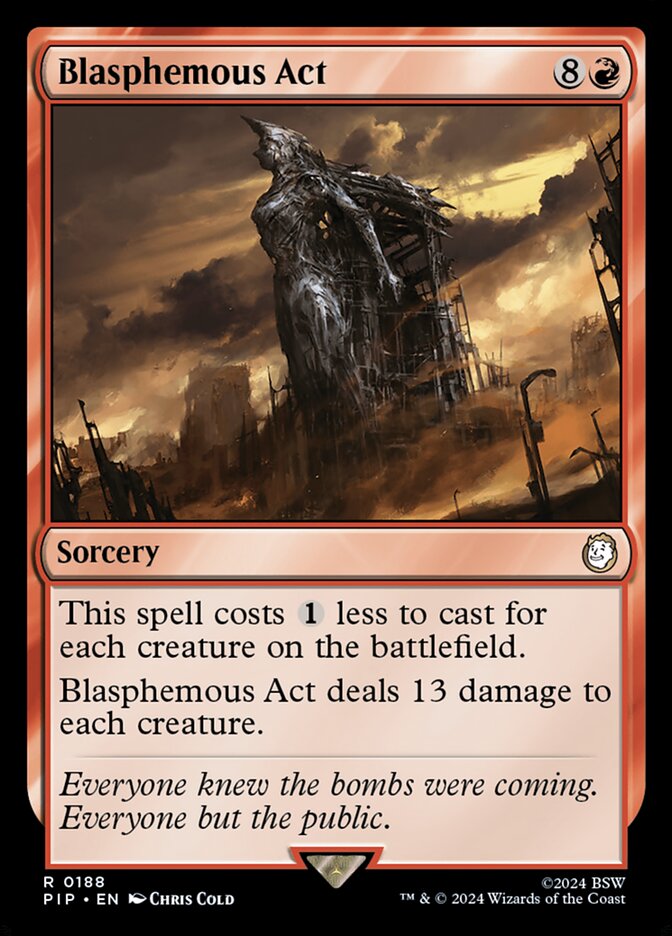 Blasphemous Act card front
