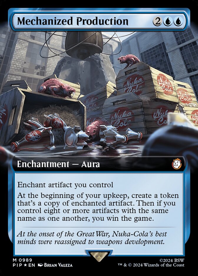 Mechanized Production card front