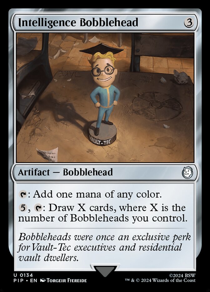 Intelligence Bobblehead card front