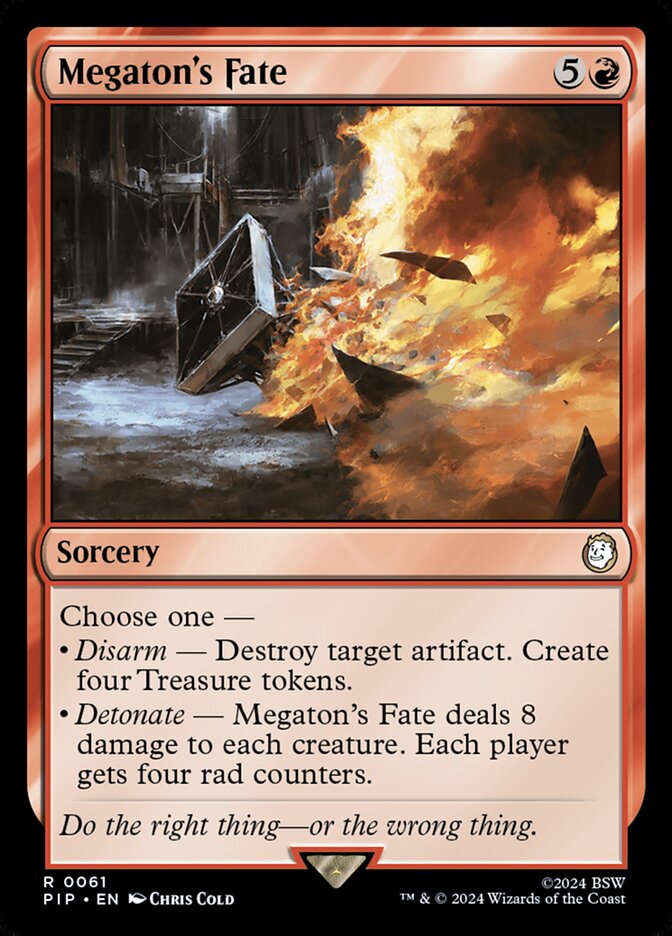 Megaton's Fate card front