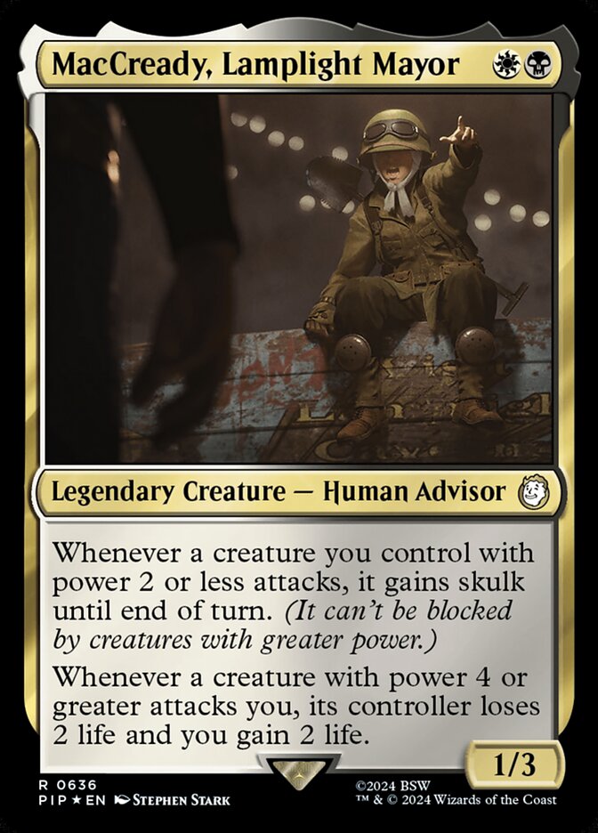 MacCready, Lamplight Mayor card front