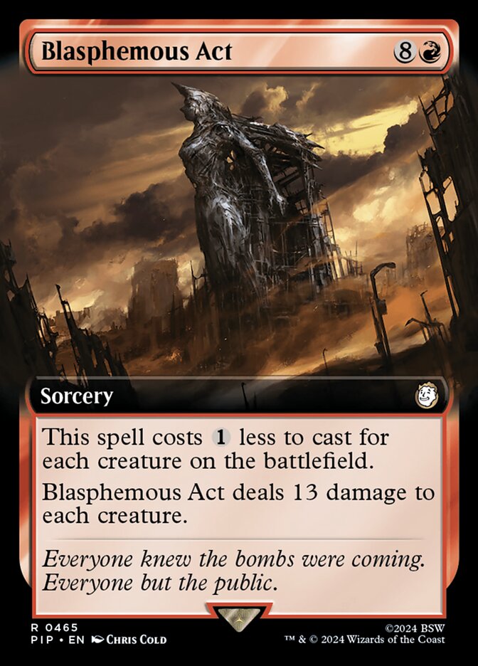 Blasphemous Act card front