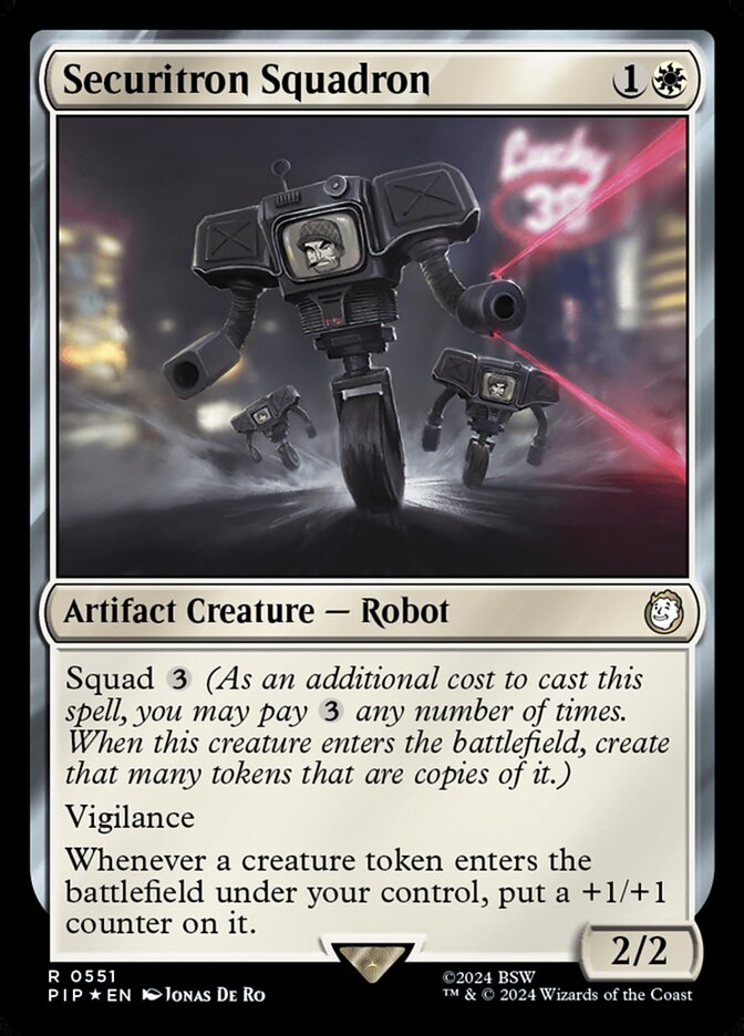 Securitron Squadron card front