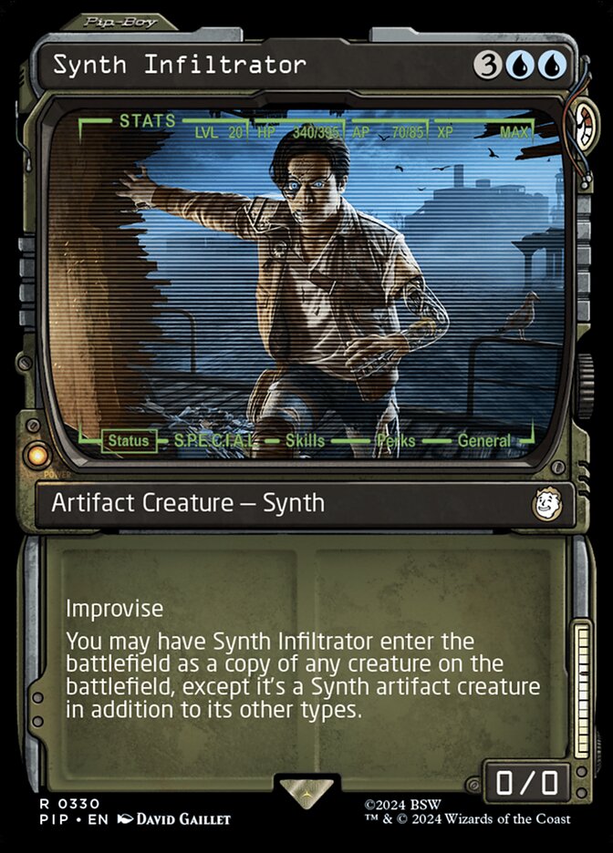 Synth Infiltrator card front