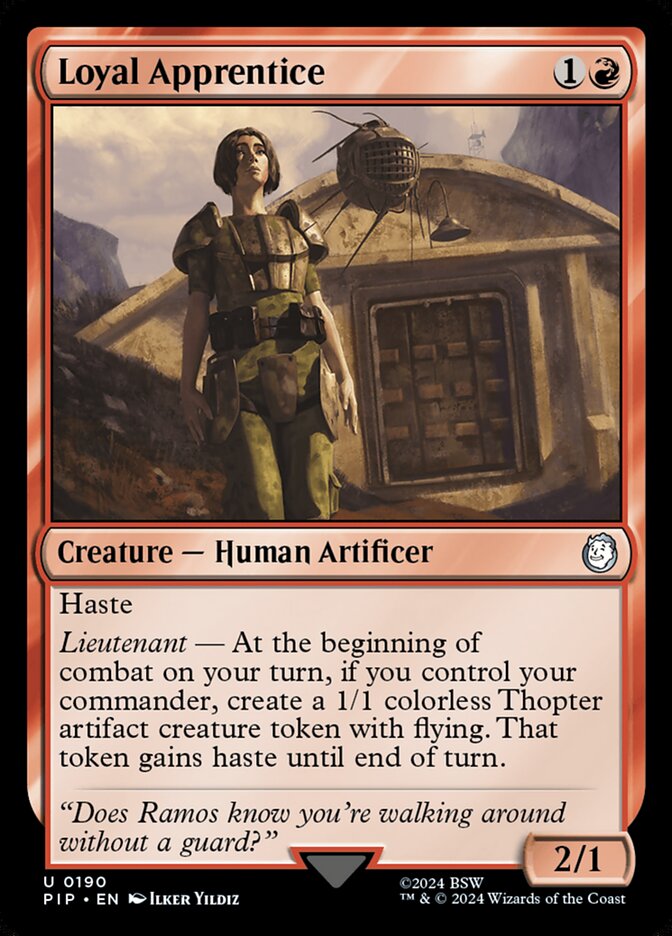 Loyal Apprentice card front