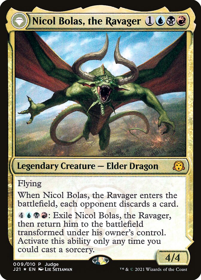 Nicol Bolas, the Ravager card front