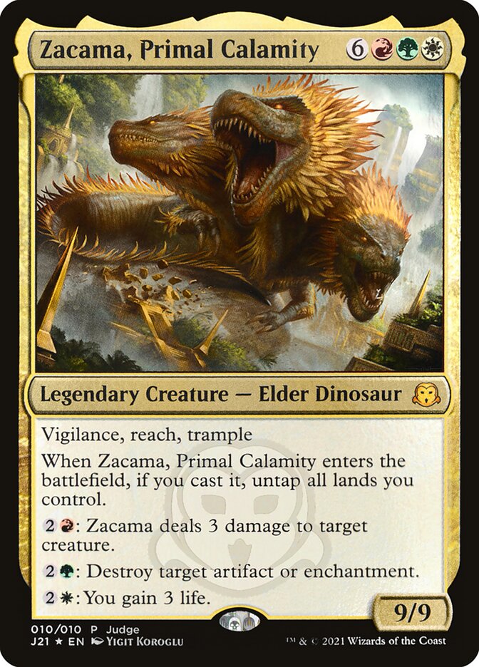 Zacama, Primal Calamity card front