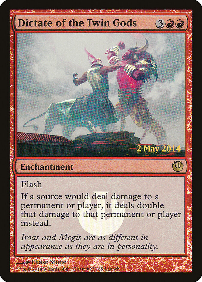 Dictate of the Twin Gods card front