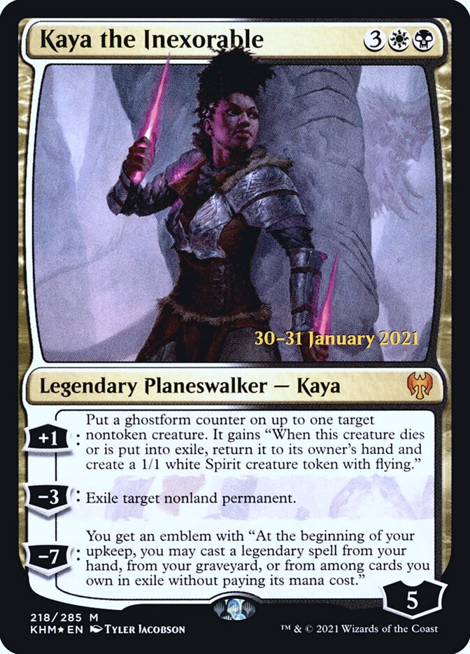 Kaya the Inexorable card front