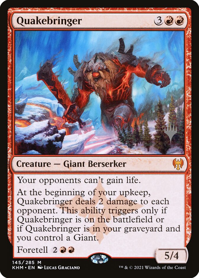 Quakebringer card front