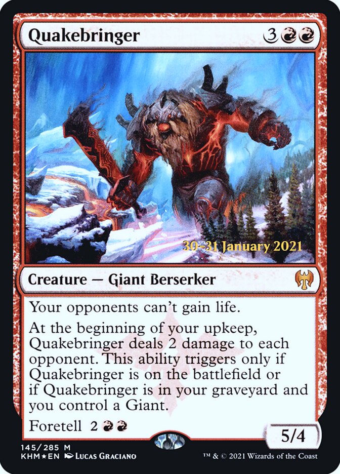 Quakebringer card front