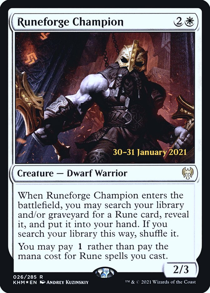 Runeforge Champion card front