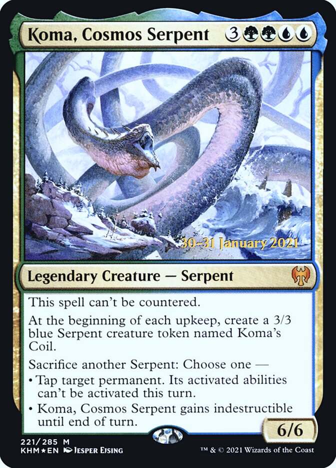 Koma, Cosmos Serpent card front