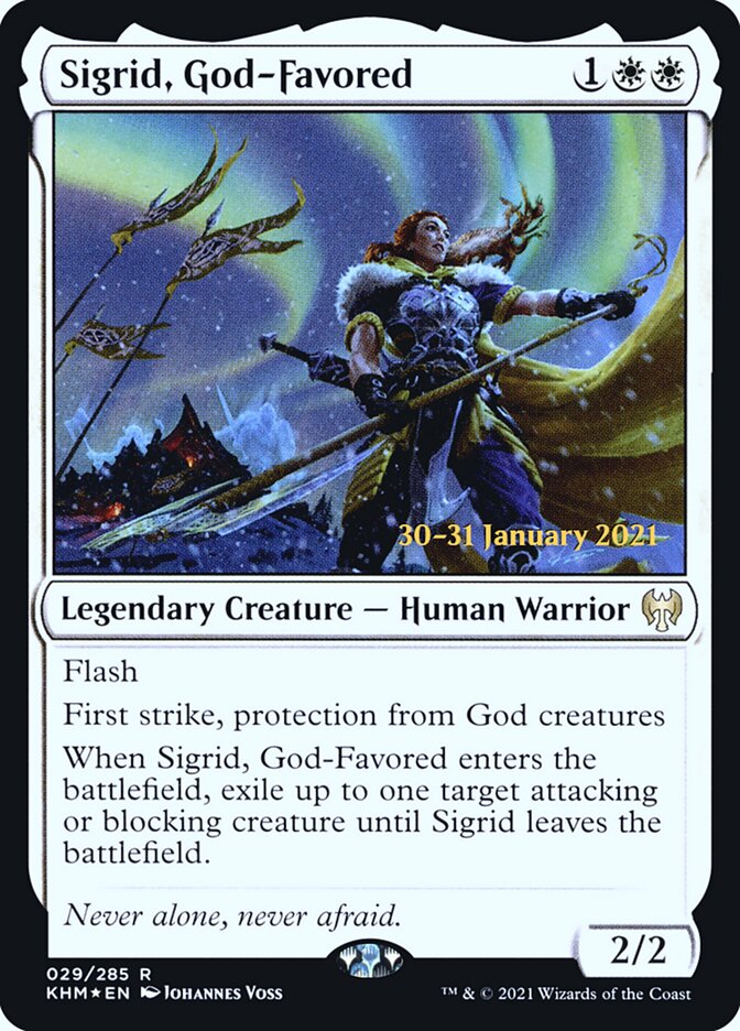 Sigrid, God-Favored card front