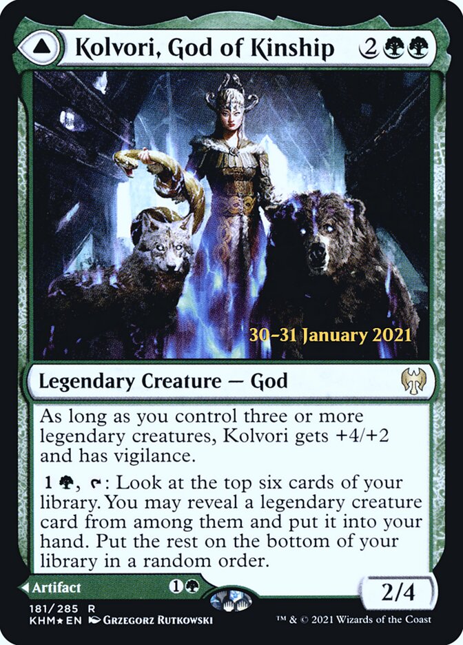 Kolvori, God of Kinship card front