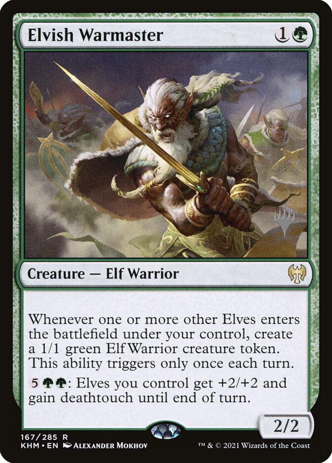 Elvish Warmaster card front