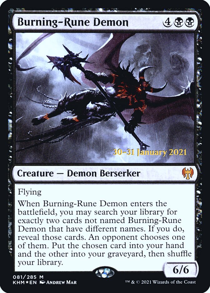 Burning-Rune Demon card front