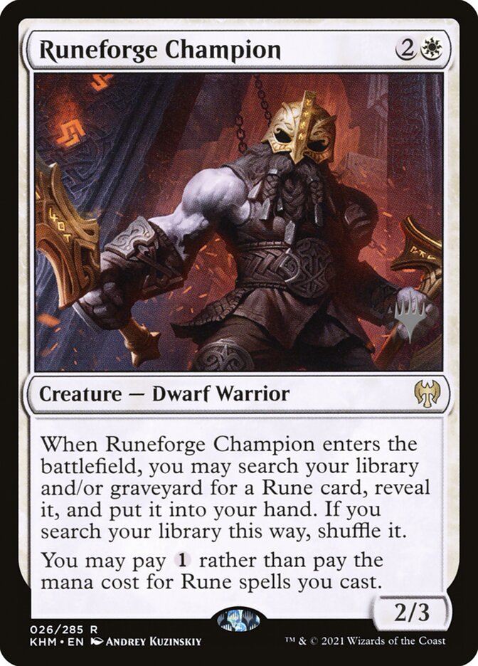 Runeforge Champion card front