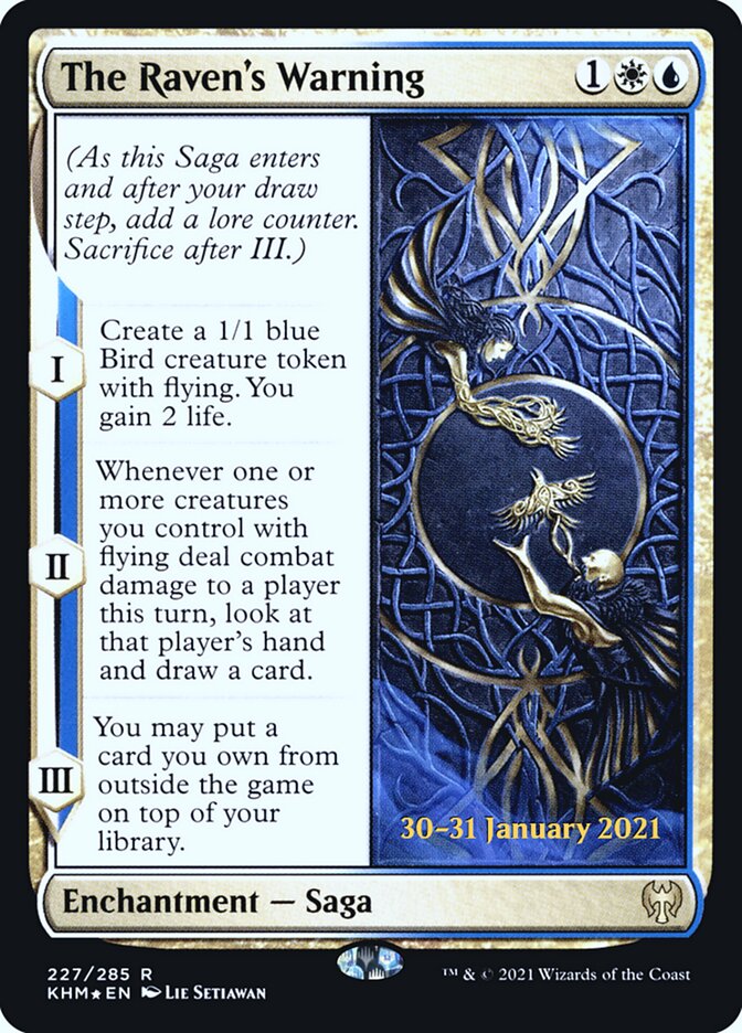 The Raven's Warning card front