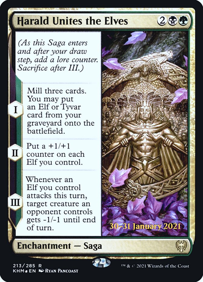 Harald Unites the Elves card front