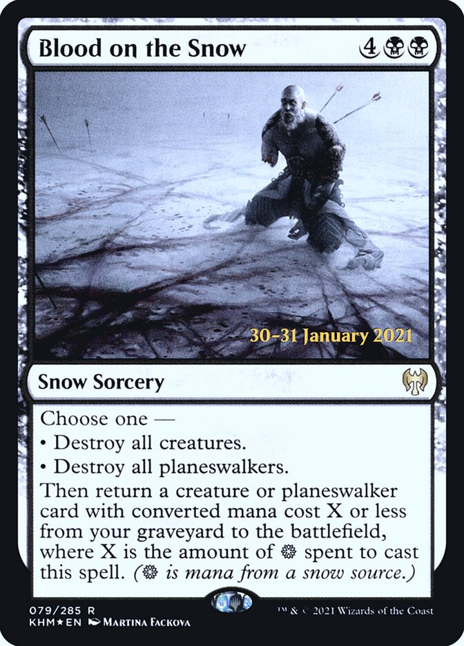 Blood on the Snow card front